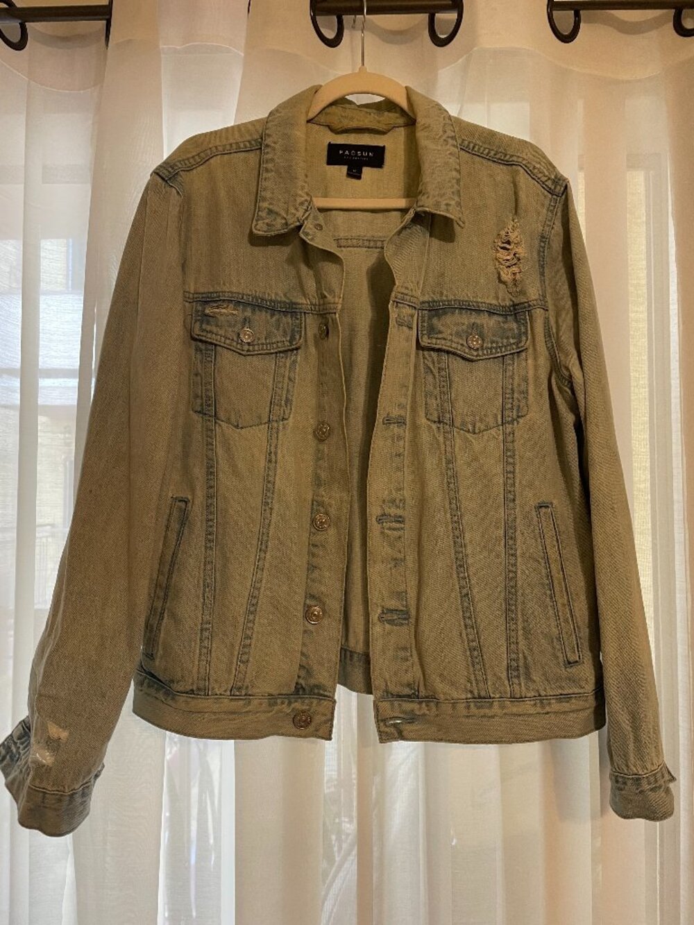 Pacsun - Oversized Distressed Denim Jacket